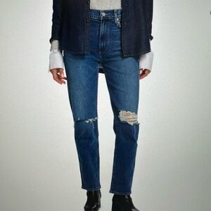 NWT LE JEAN Isla Mid Rise Straight Leg Jean